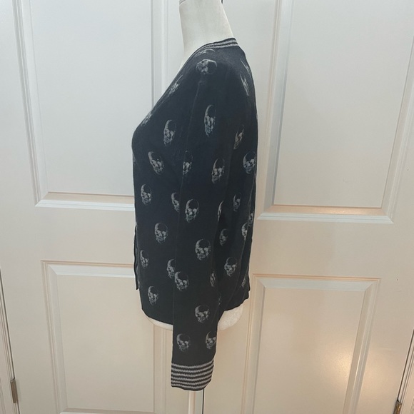 Skull Print Cashmere Cardigan from 360 CASHMERE - Picture 6 of 10